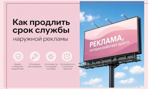 Как продлить срок службы наружной рекламы в  Нижнекамске