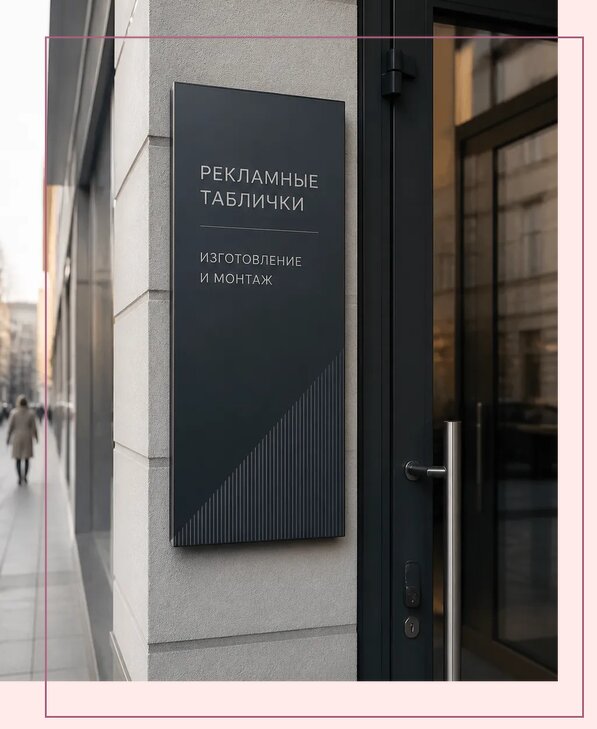 Рекламные таблички в Нижнекамске по цене от 4563 р. | Аванза-Нжм