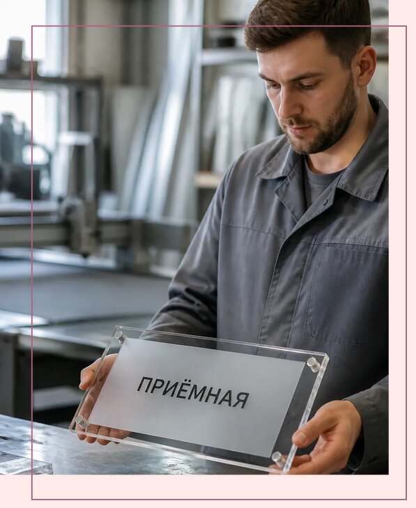 Таблички из оргстекла на заказ в Нижнекамске от 3954 р. | Аванза-Нжм